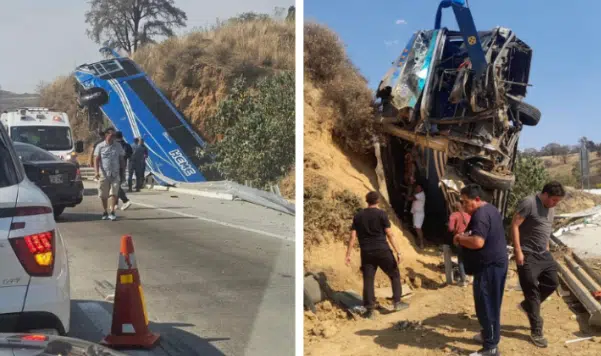 Accidente de autobús en la México - Puebla deja 4 muertos y 15 heridos