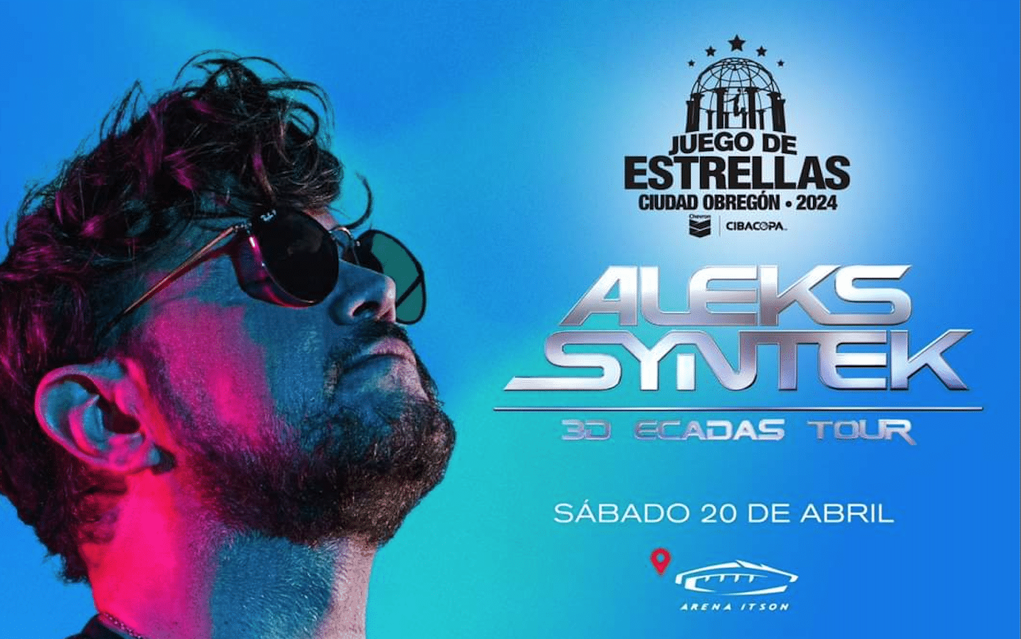 Aleks Syntek dará un concierto en el Juego de Estrellas del Cibacopa 2024
