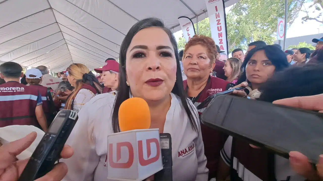 Ana Elizabeth Ayala Leyva en su inicio de campaña en Ahome en su reelección por el partido de Morena a diputada federal por el Distrito 02