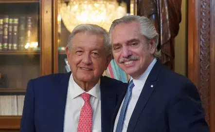 Andrés Manuel López Obrador y Alberto Fernández