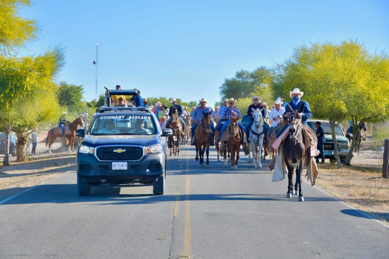 Recorrido de jinetes de caballos