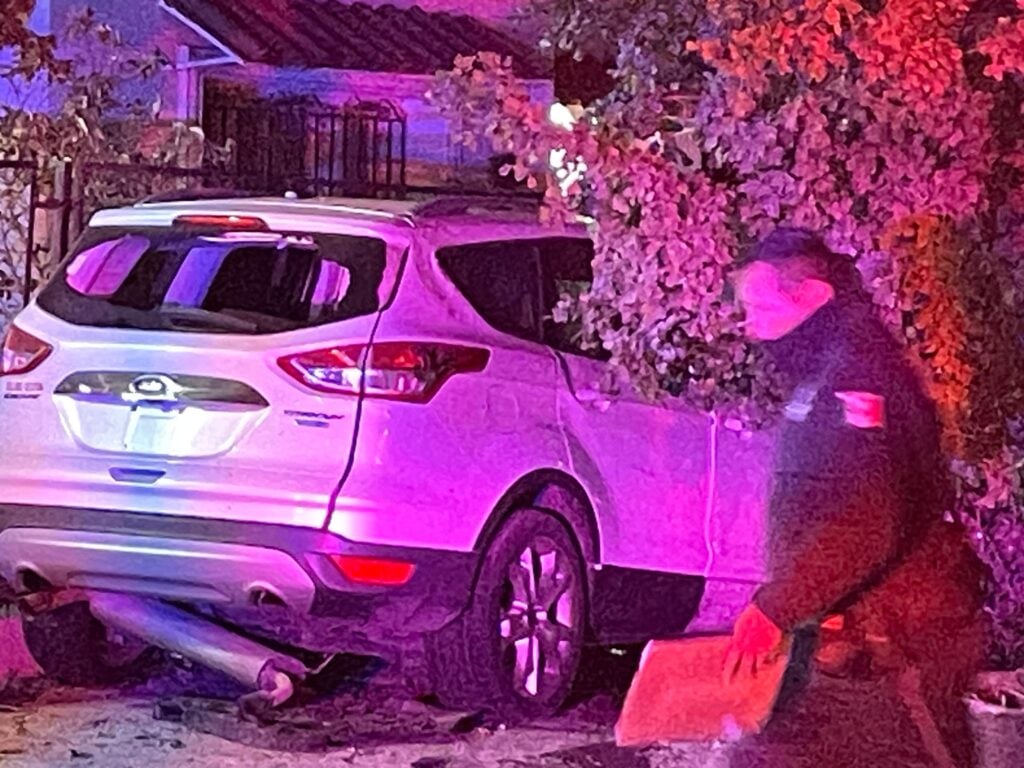 Camioneta Ford Escape que chocó en Los Mochis