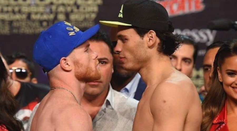 Saúl “Canelo” Álvarez y Julio César Chávez Jr.