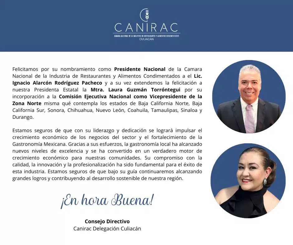 Nombran a Laura Guzmán como vicepresidenta de Canirac de la zona norte del país