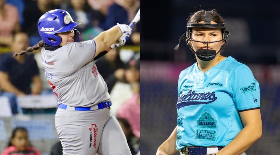 Jugadoras de Charros Softbol y Sultanes de Monterrey