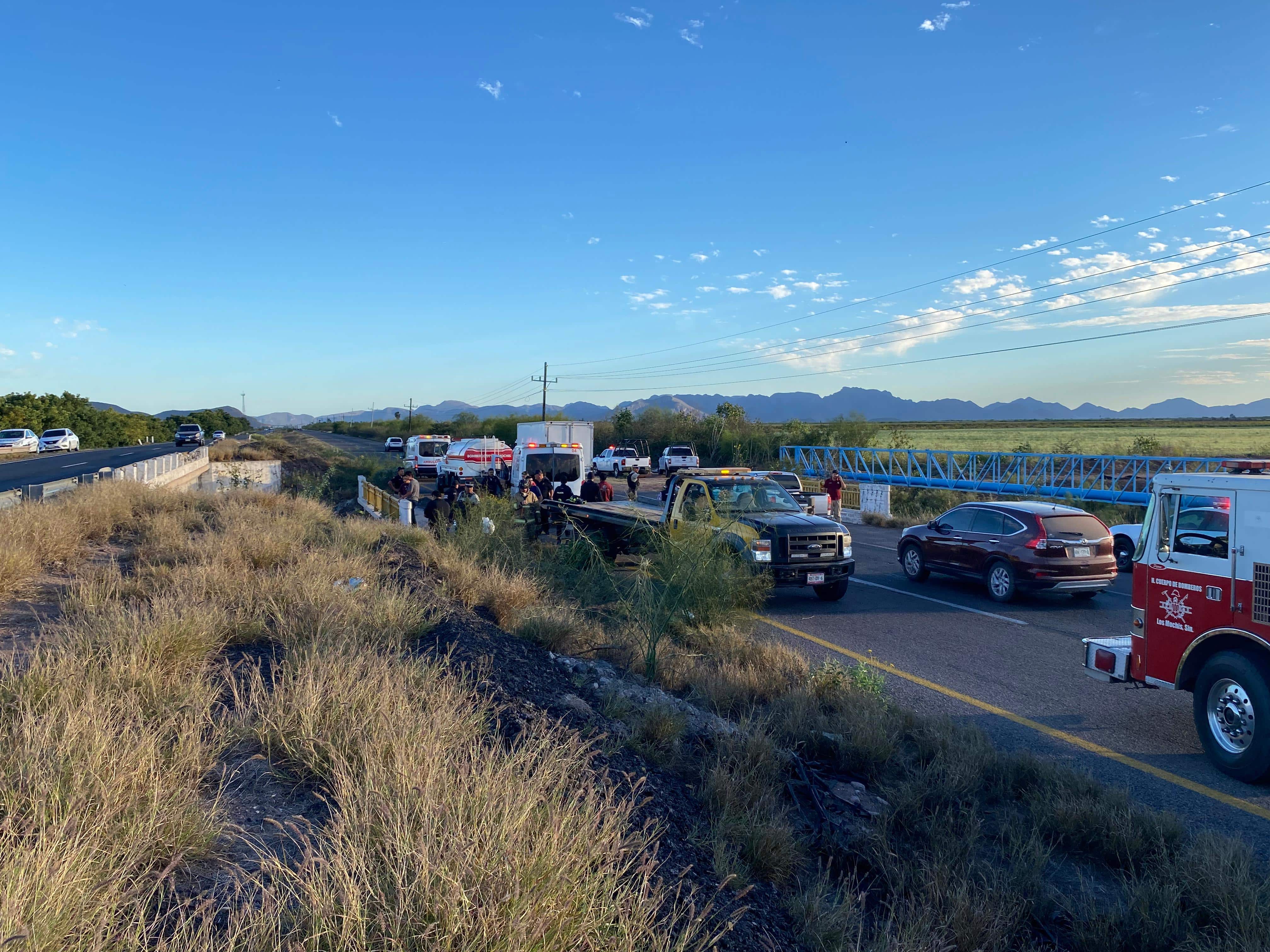 El accidente ocurrió en las inmediaciones del ejido Chihuahuita, en el valle del Carrizo, Ahome.