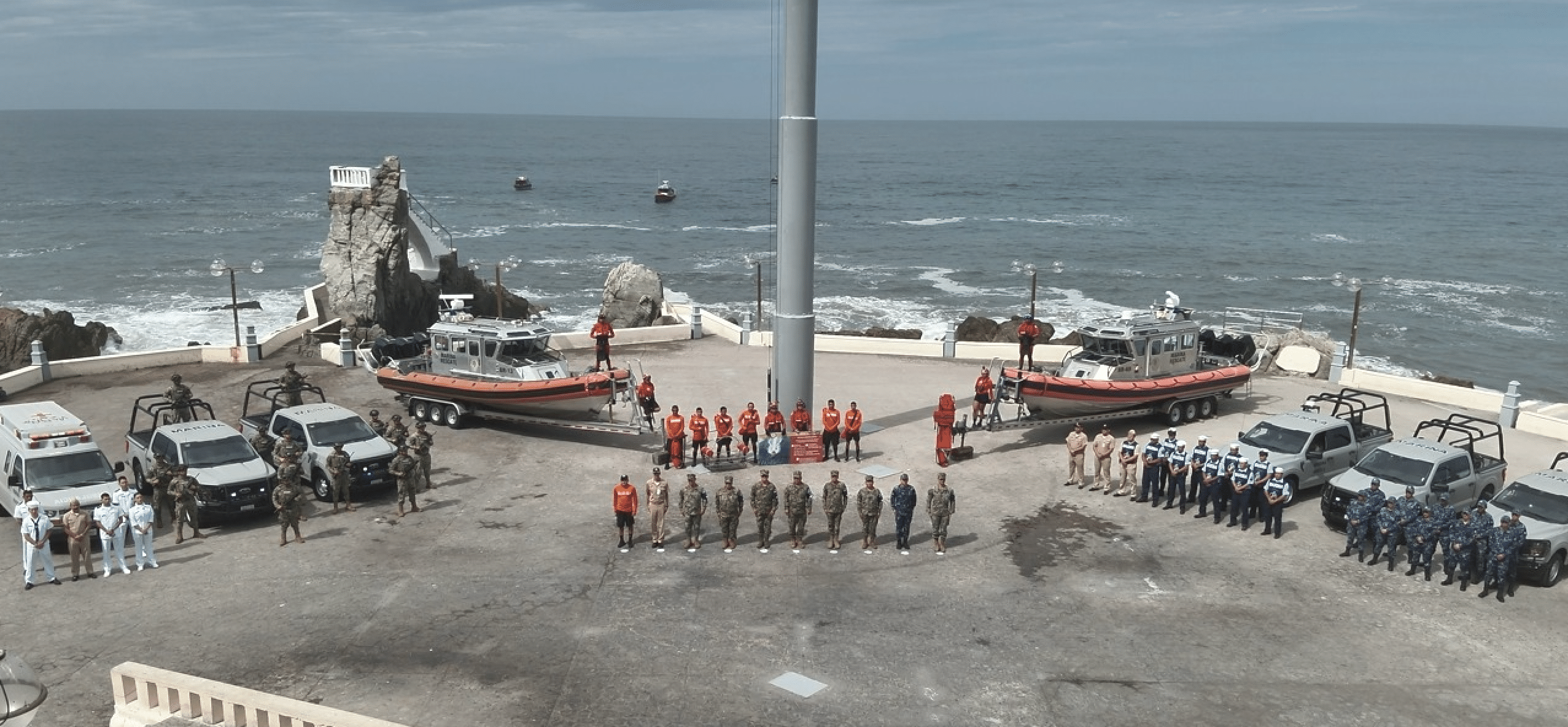 Elementos de la Marina para operativo de seguridad en Semana Santa
