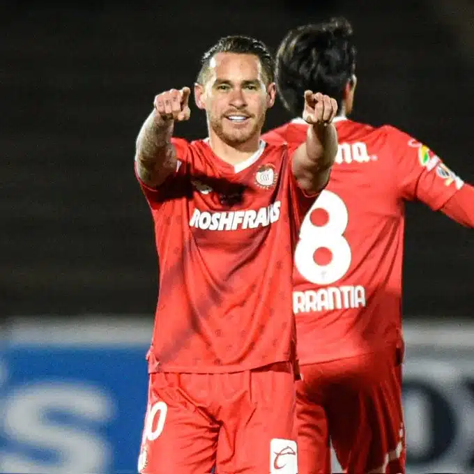 El culiacanense Jesús Angulo marcó su primer tanto con los Diablos Rojos en la presente campaña.