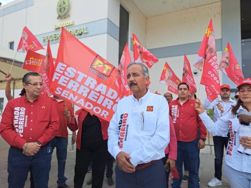 Jesús Estrada Ferreiro arrancó campaña entre audiencias en el Juzgado.