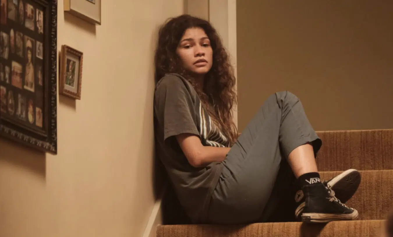 Zendaya en su personaje en la serie de Euphoria