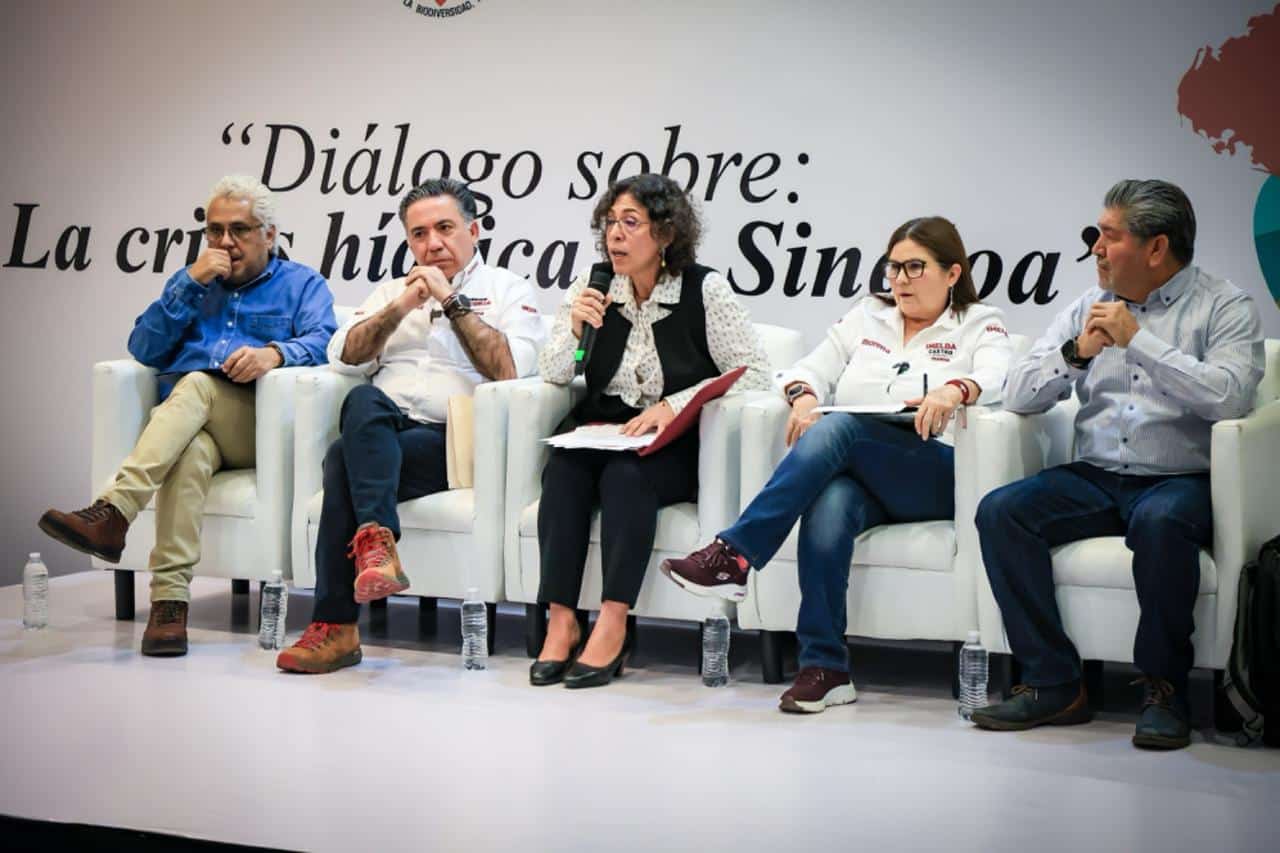 Los candidatos al Senado por Morena, Imelda Castro y Enrique Inzunza, presentes en el foro “Diálogo sobre la Crisis Hídrica en Sinaloa”