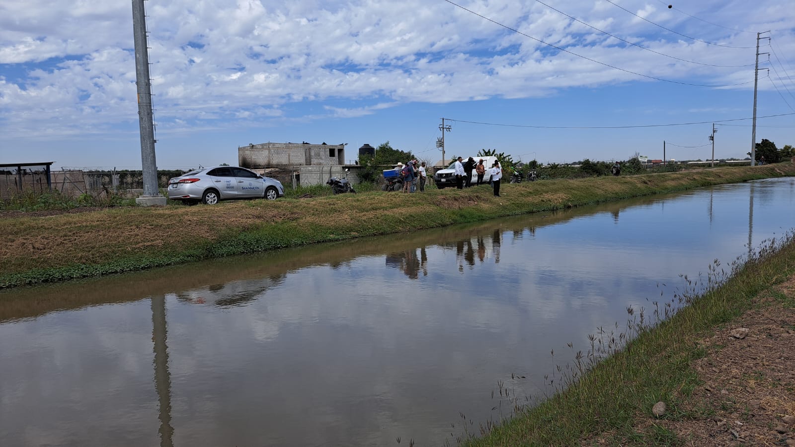 Canal Santa Martha, lugar donde fue encontrado el cuerpo de un hombre sin vida