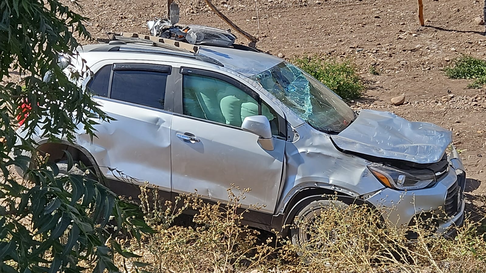 Camioneta chocada