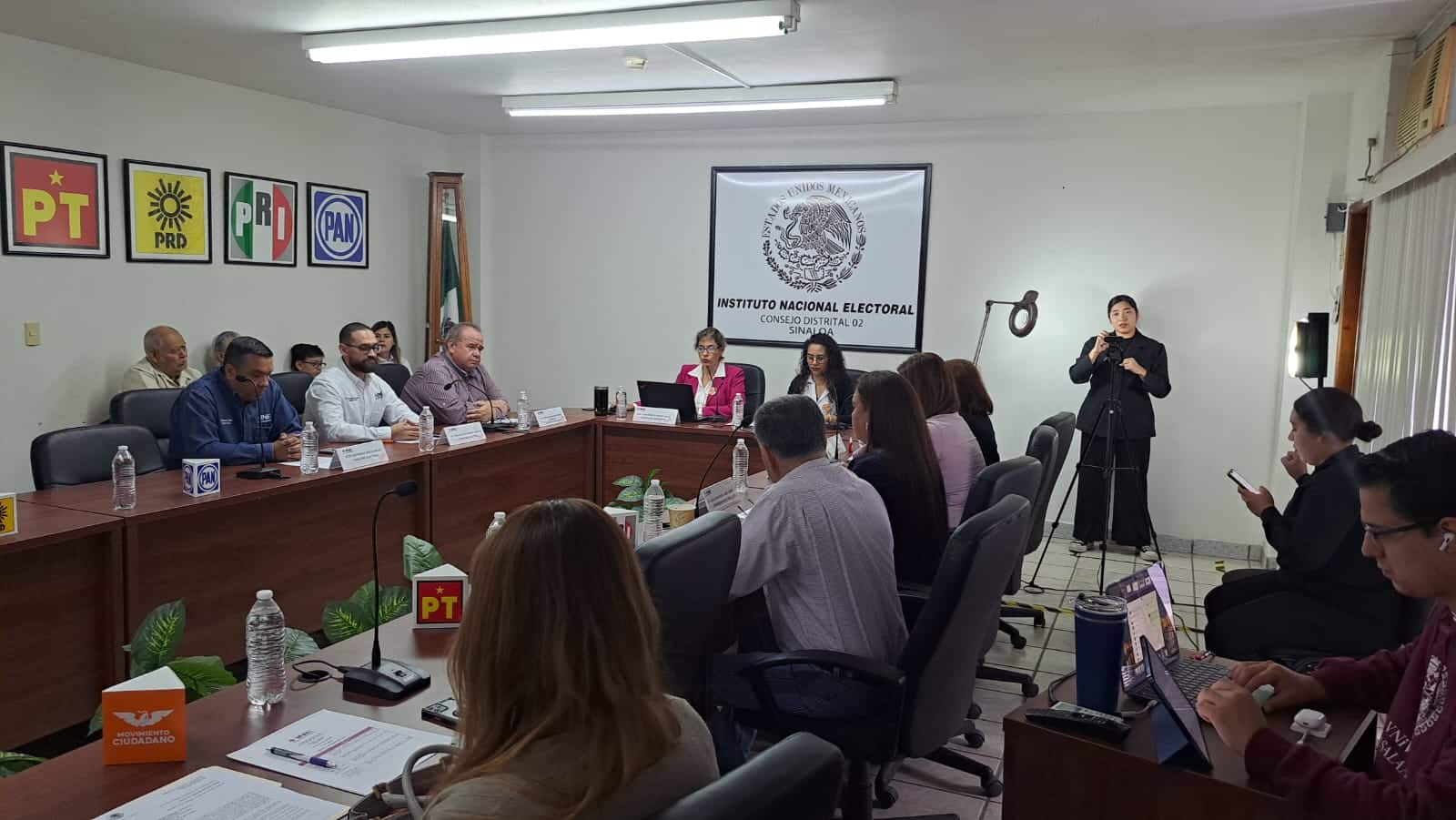 Sesión del consejo del Instituto Nacional Electoral en Ahome