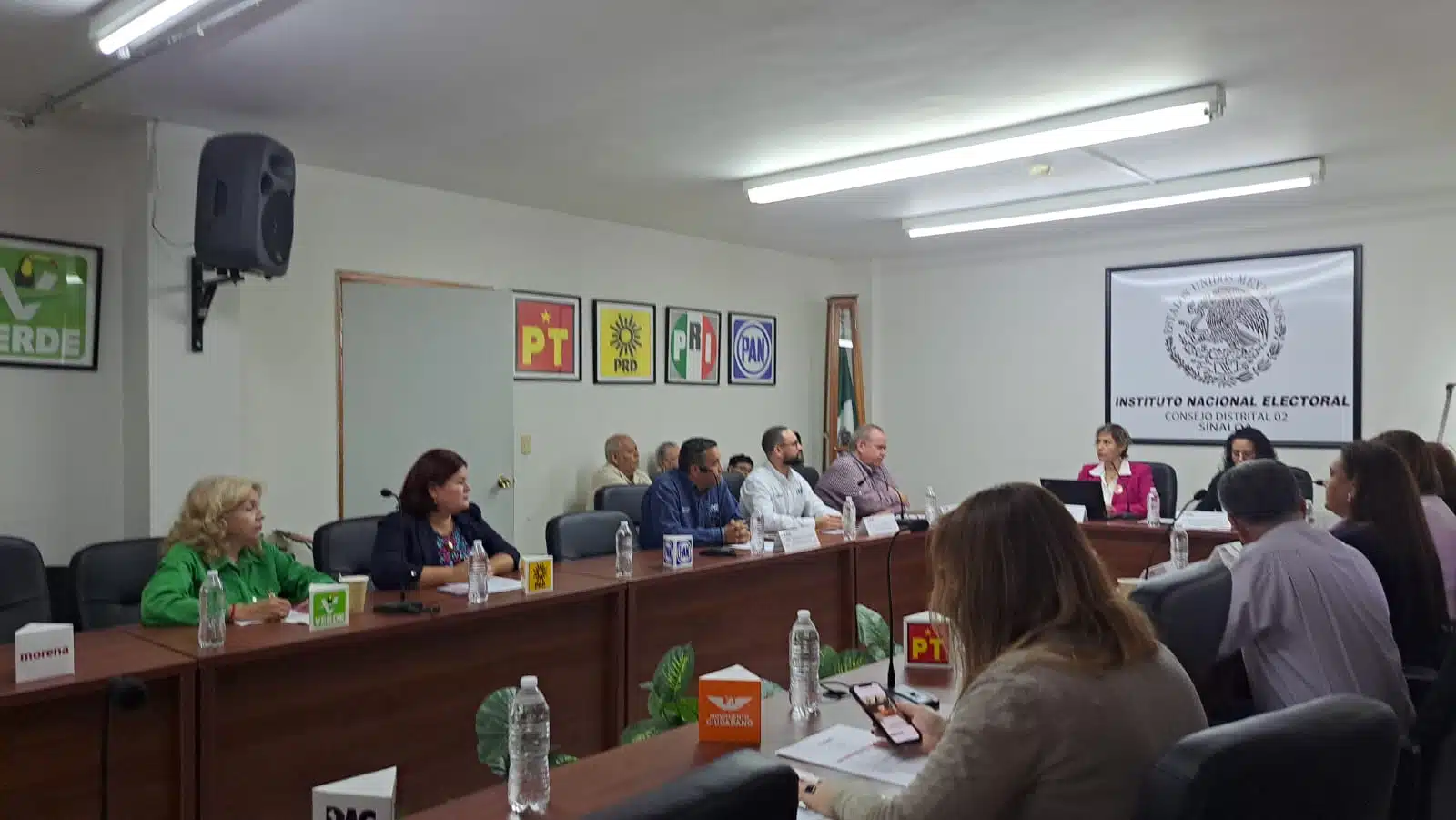 Sesión del consejo del Instituto Nacional Electoral en Ahome