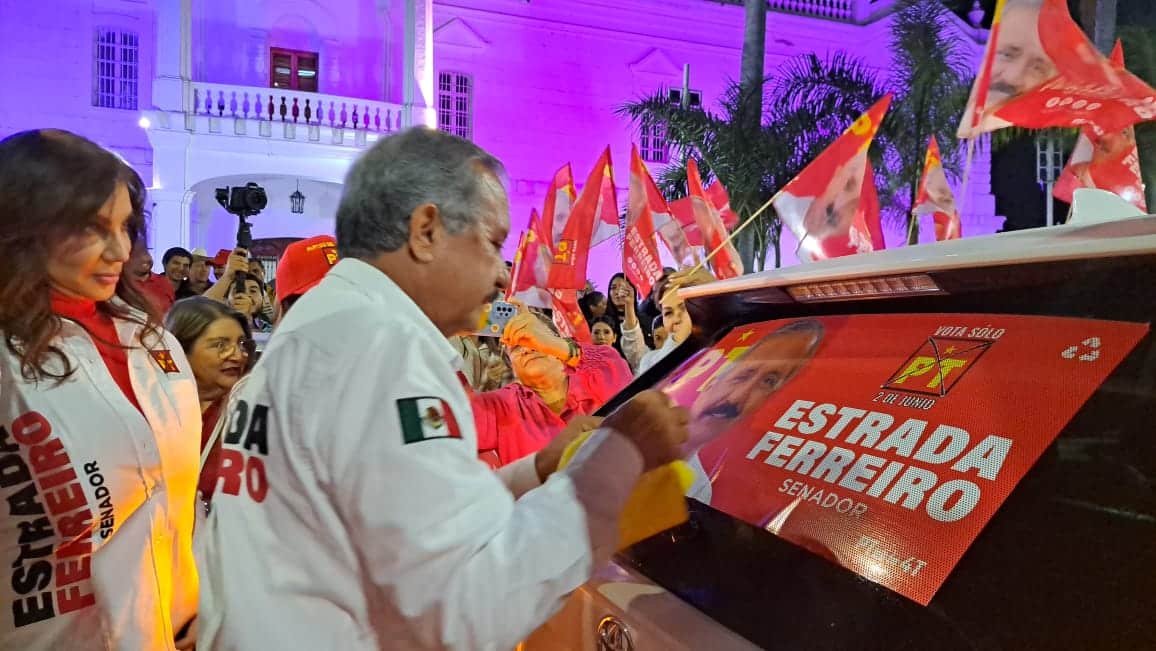Jesús Estrada y Yolanda de la Cruz arrancan campañas rumbo al Senado, en Culiacán (3)