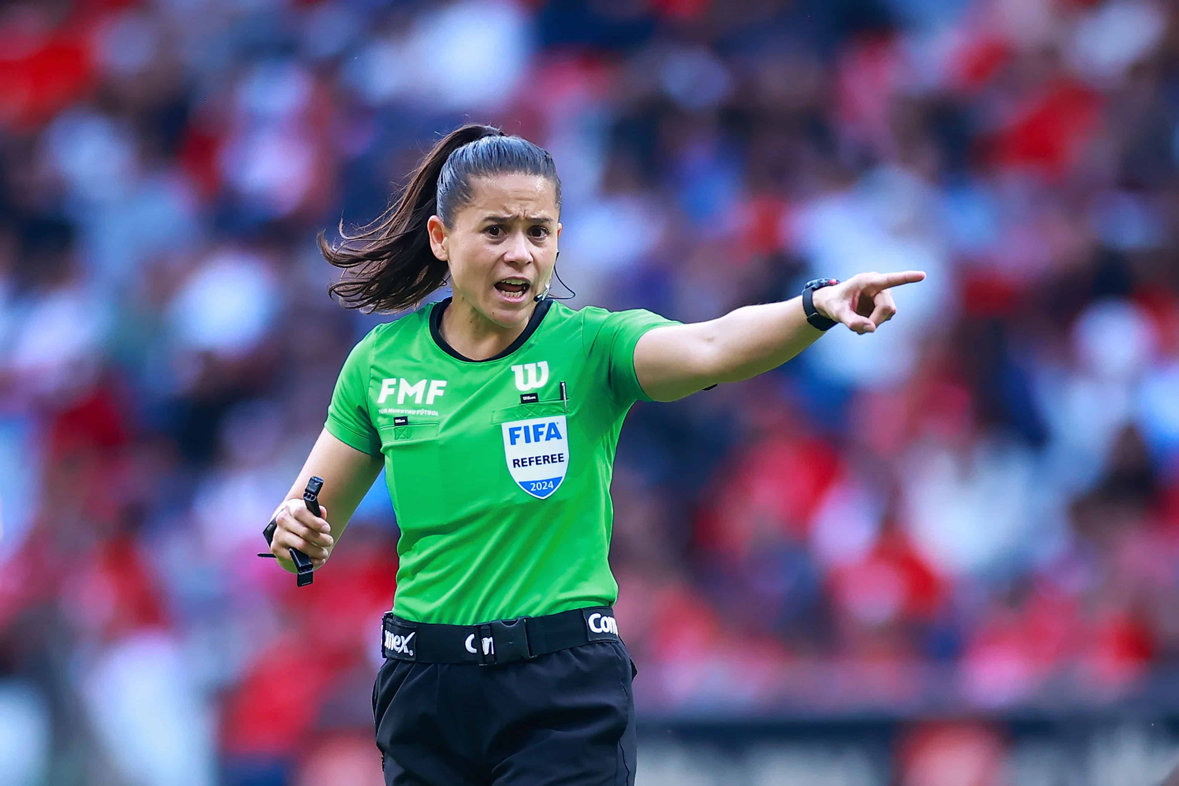 La árbitra hidrocálida Karen Hernández Andrade