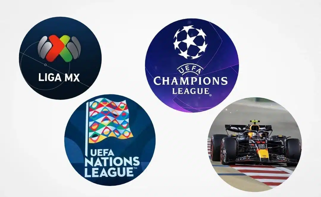 Liga MX,Champions League, Fórmula 1 y Nations League