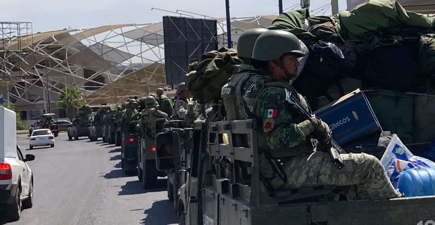 contingente de 300 efectivos del Ejército Mexicano llegó a Sinaloa