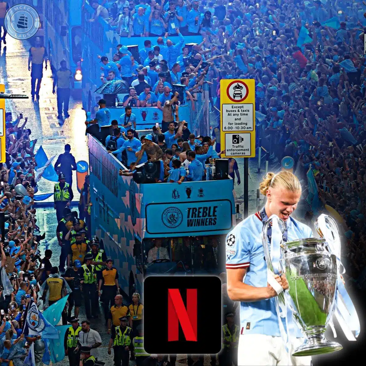 Netflix prepara una serie documental sobre los logros del Manchester City.