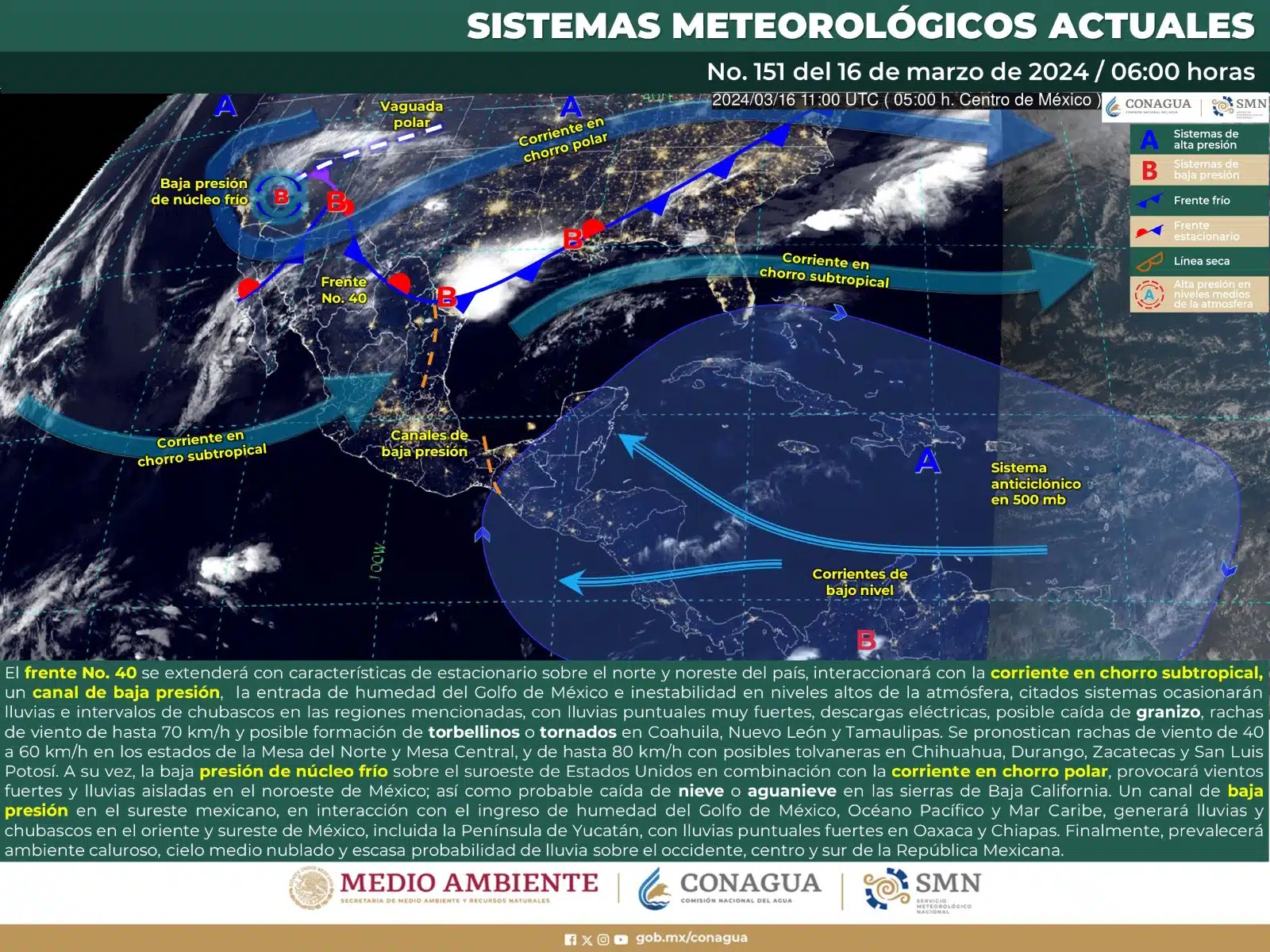 Mapa del clima en México