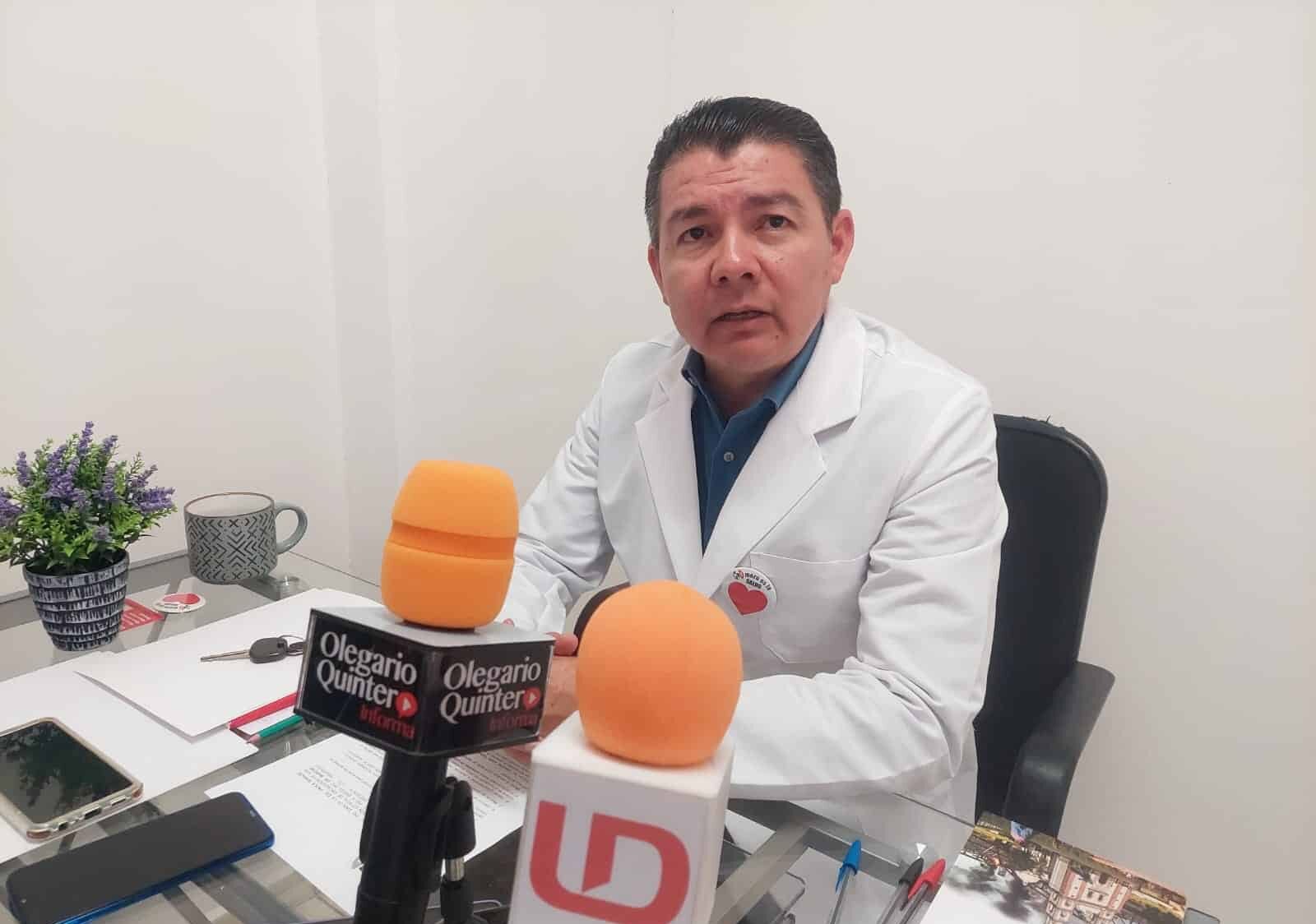Marco Soberanes Rojo en entrevista con los medios de comunicación en Culiacán