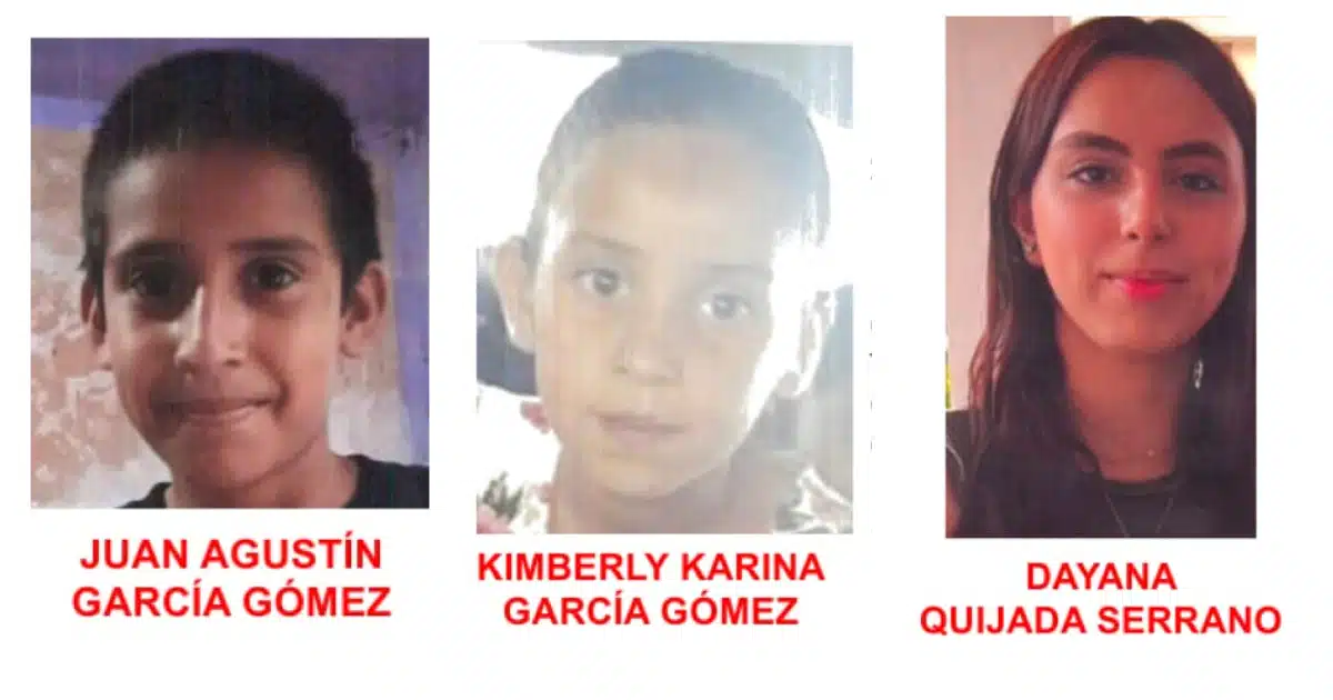 Menores de edad que se encuentran desaparecidos en Culiacán desde el 20 de marzo