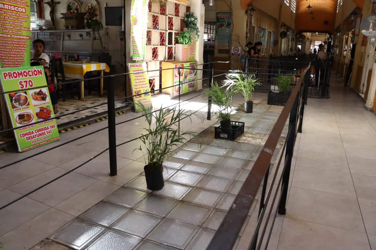Tragaluz en el Mercado Pino Suárez de Mazatlán