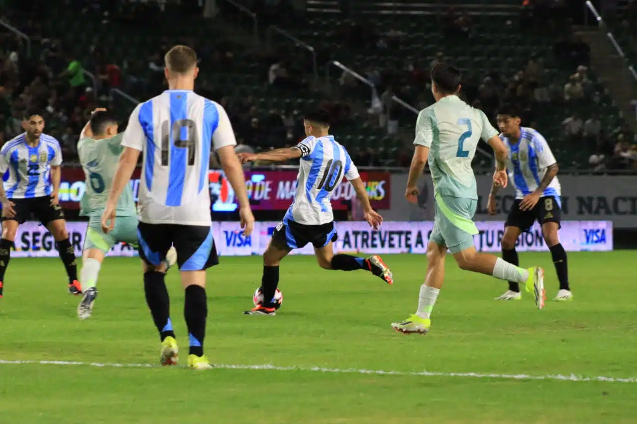 Partido amistoso entre México y Argentina de la selección Sub-23 en El Encanto