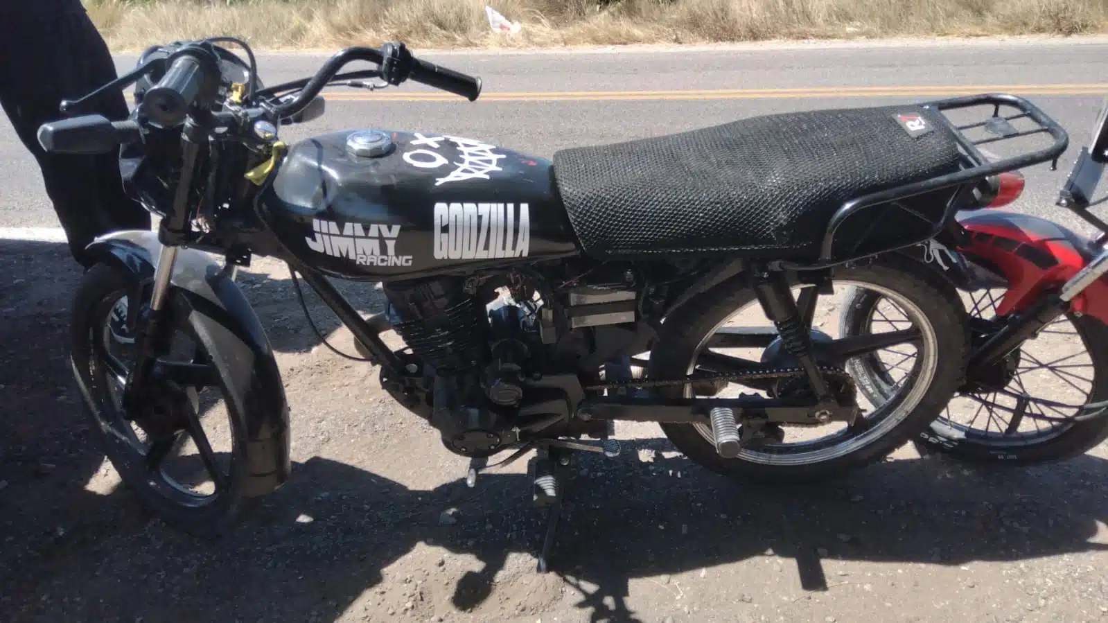Motocicleta decomisada en Angostura