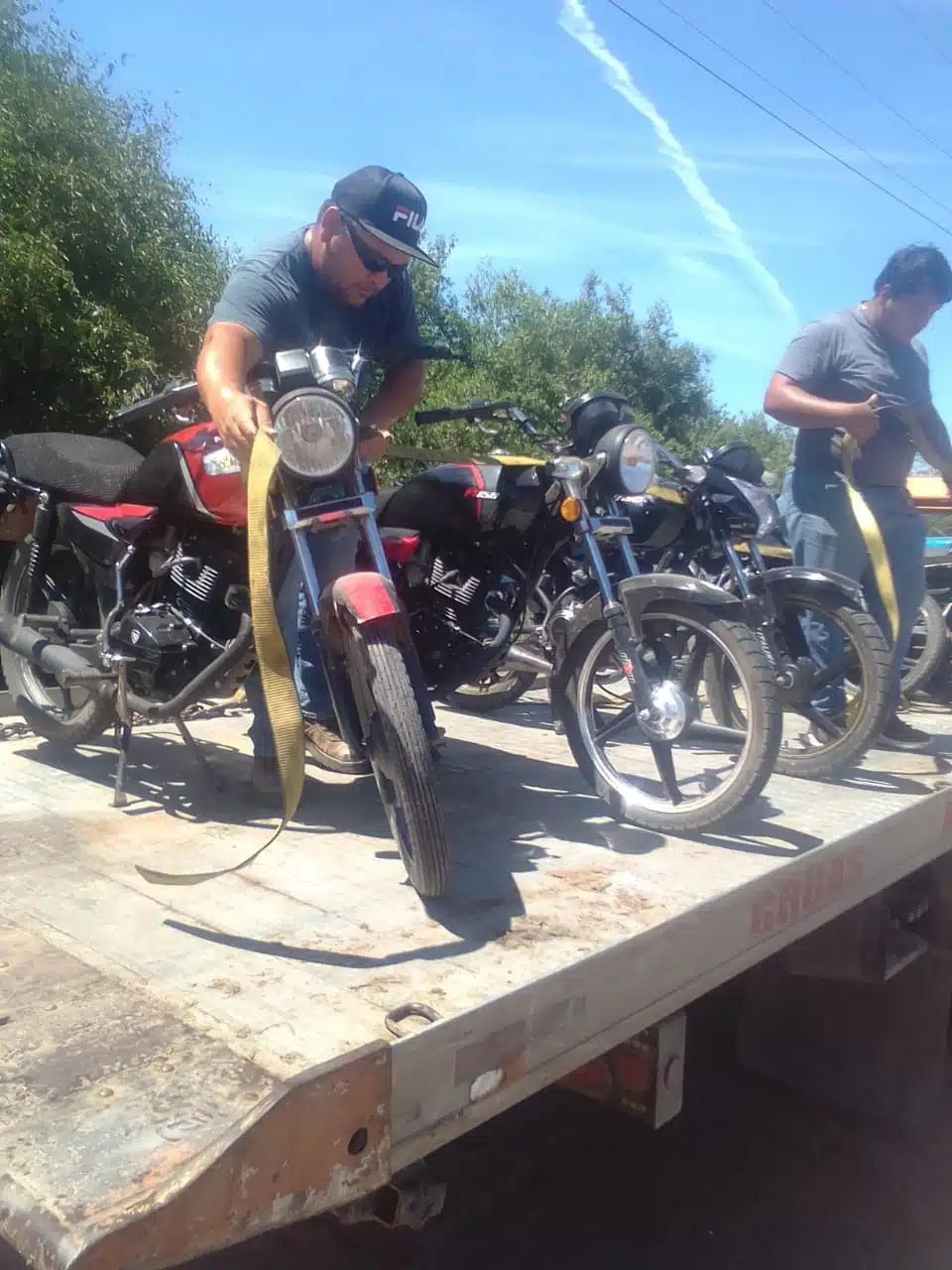 Motocicletas decomisadas en Angostura