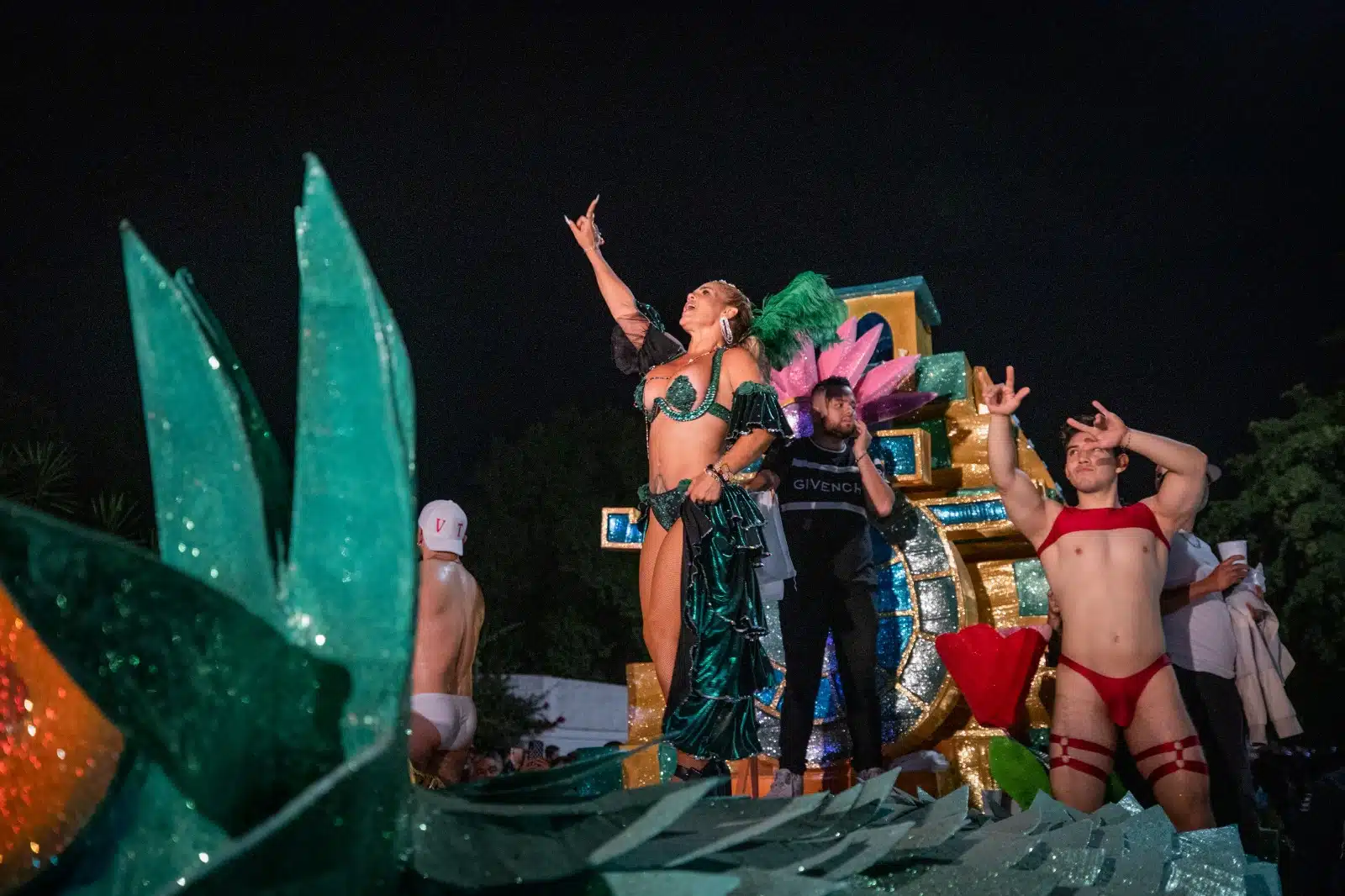 Niurka Marcos en el carnaval de Guasave de 2024