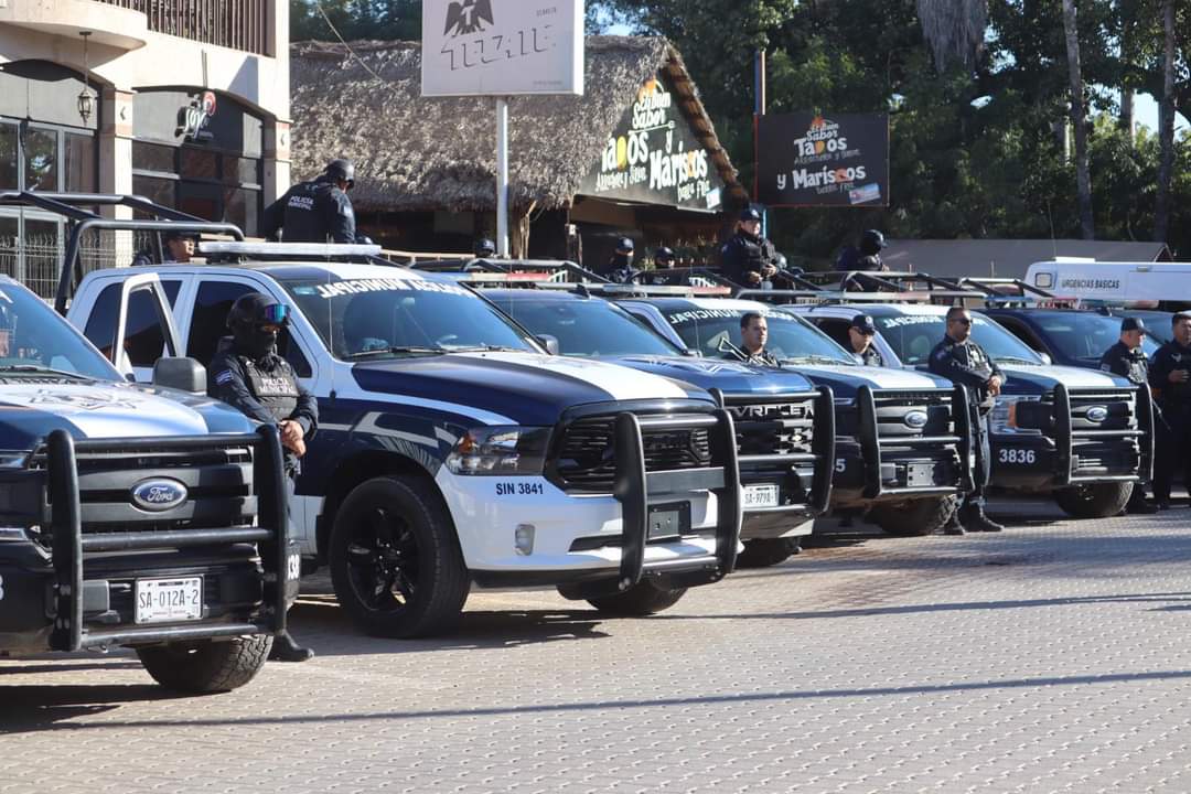 Arranca operativo de seguridad Semana Santa 2024 en Sinaloa de Leyva.