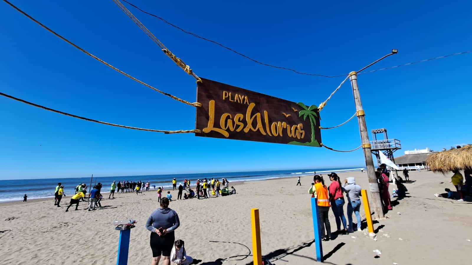 Jóvenes en la Rodada Ciclista de Palos Verdes en Guasave
