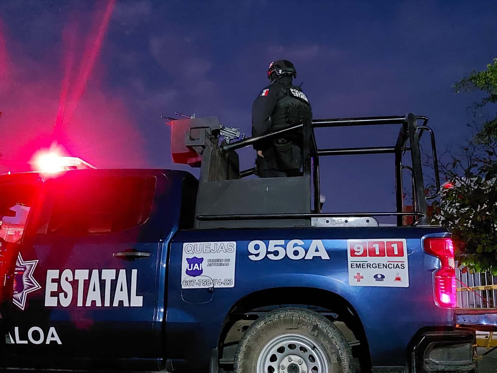 Patrulla de la Policía Estatal en Culiacán