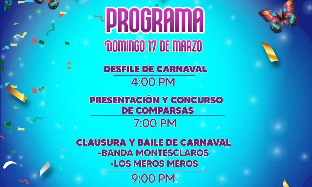Programa de Carnaval de El Fuerte
