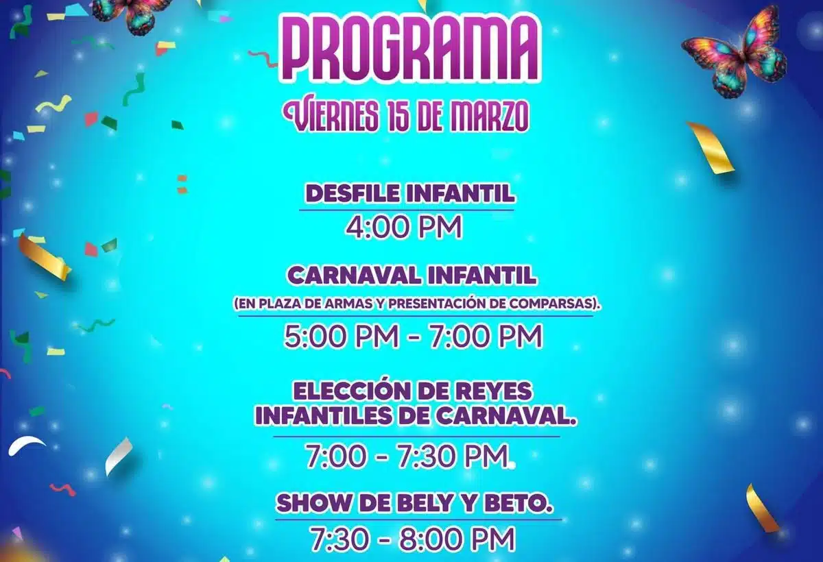 Programa de Carnaval de El Fuerte