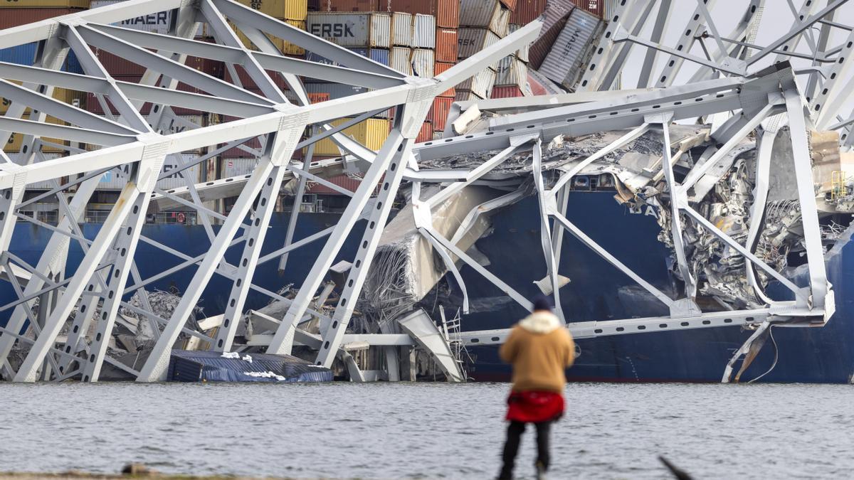 Puente de Baltimore derrumbado