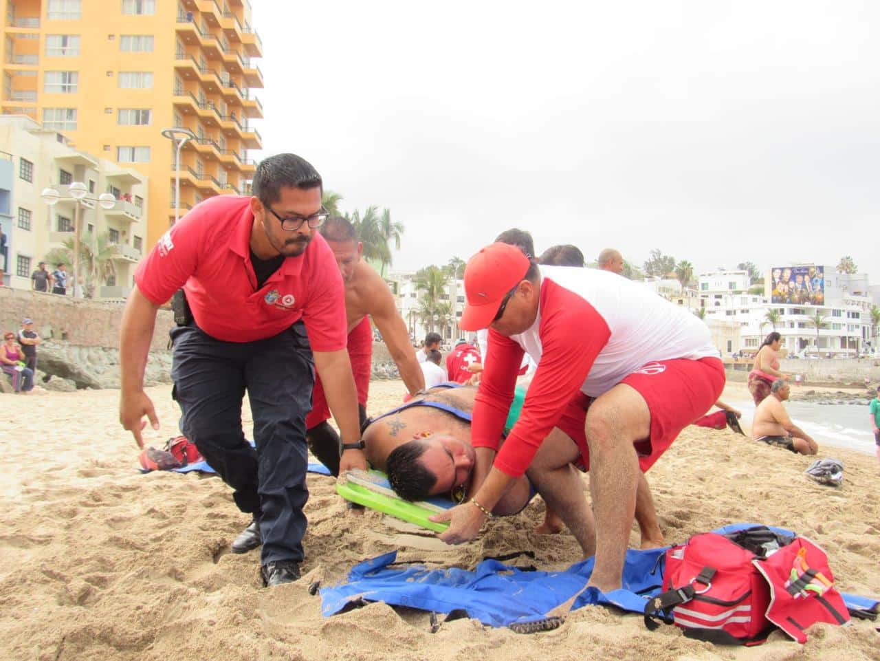 Operativo de seguridad en semana santa en Mazatlán.