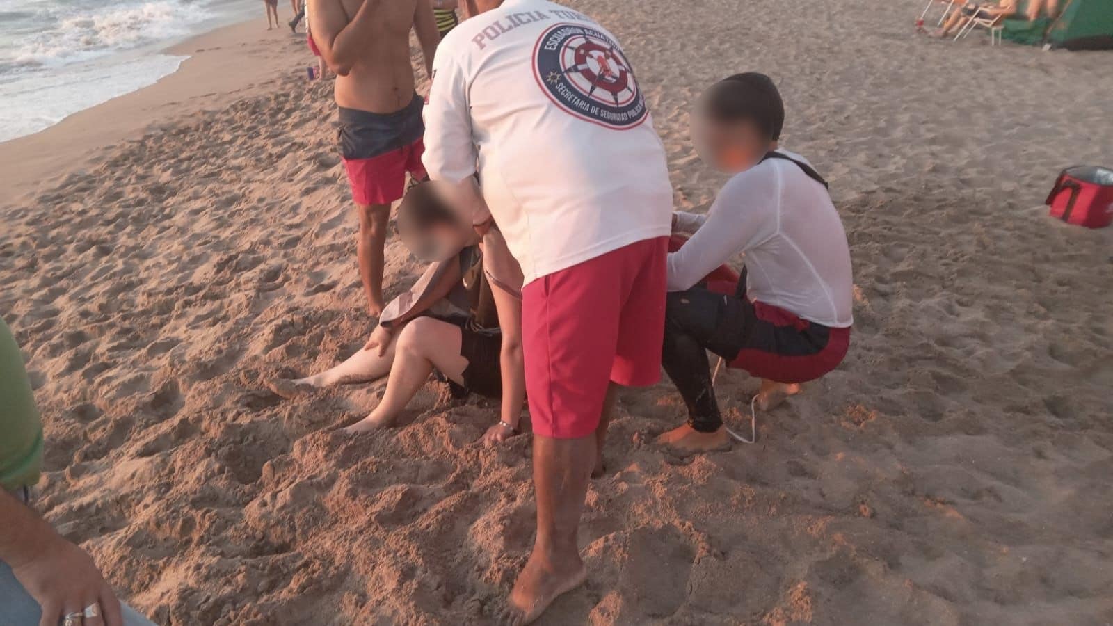 Rescate en el mar en Mazatlán