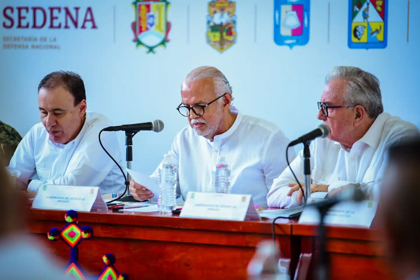 Rocha Moya acudió a la reunión de seguridad del Mar de Cortés, en Tepic, Nayarit.
