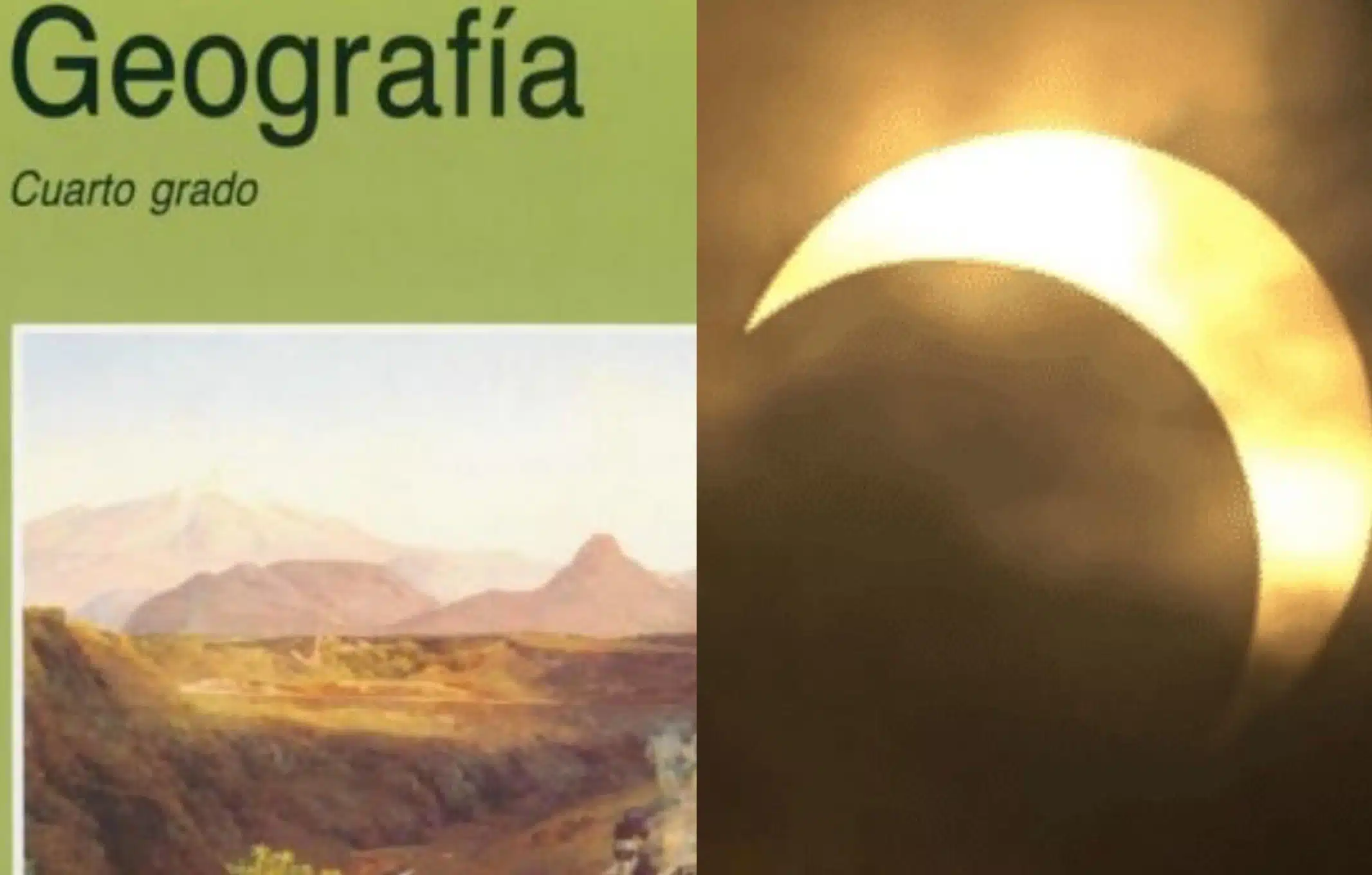 Libro de texto de la SEP indica sobre el fenómeno del eclipse total de sol