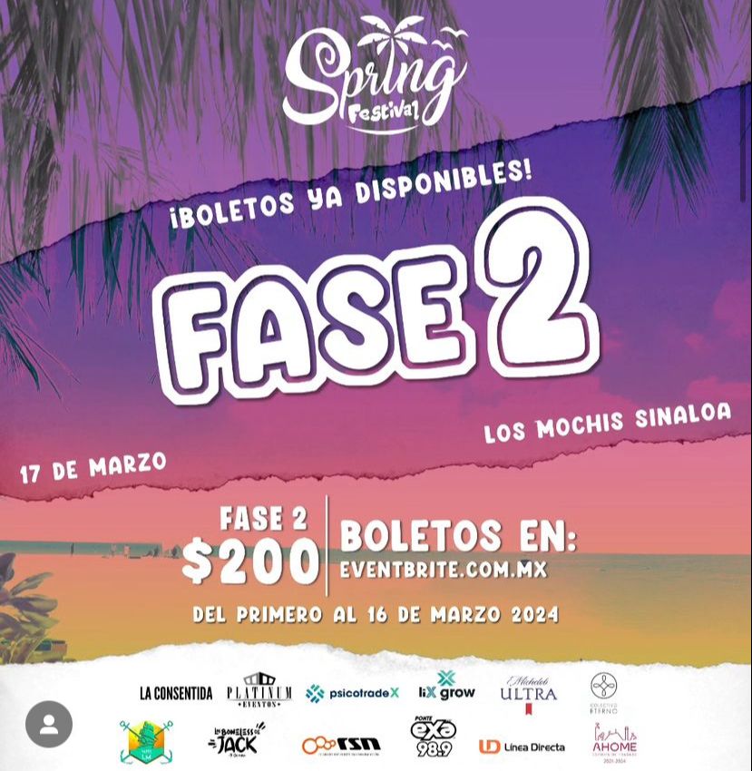Spring Festival vol.1 inicia su segunda fase de preventa de boletos