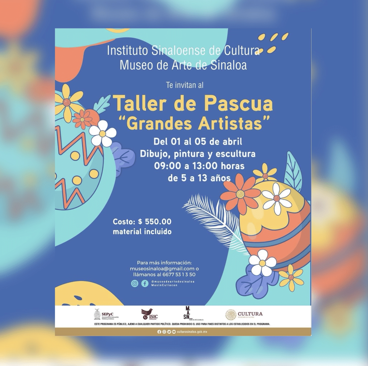 Taller de Pascua 2024 “Grandes Artistas”