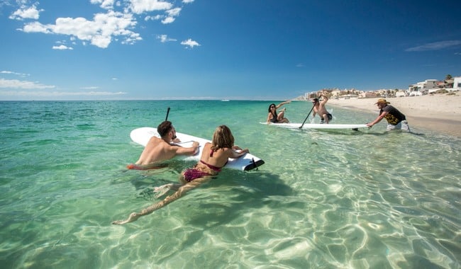 Turistas en la playa