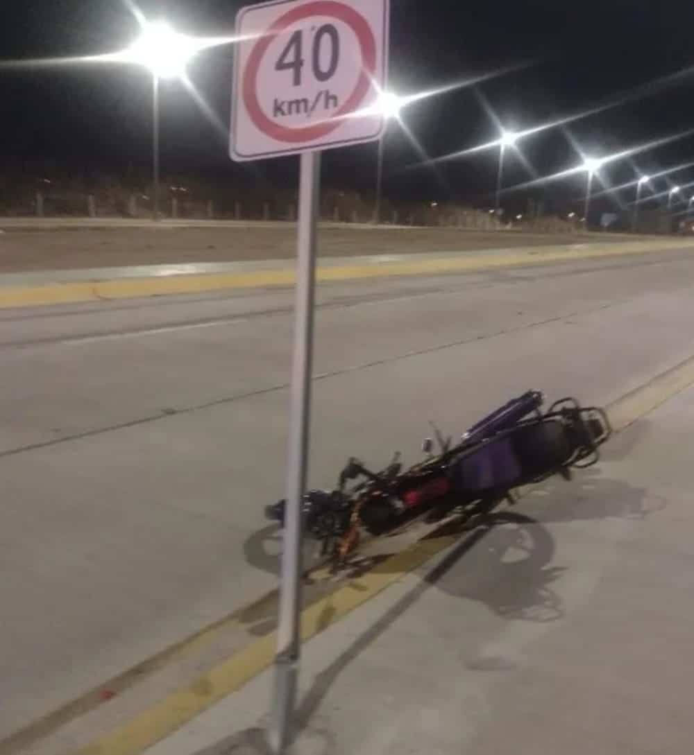 accidente en moto