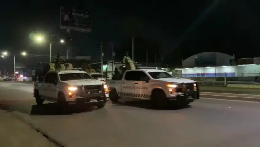 Operativo policiaco en Culiacán