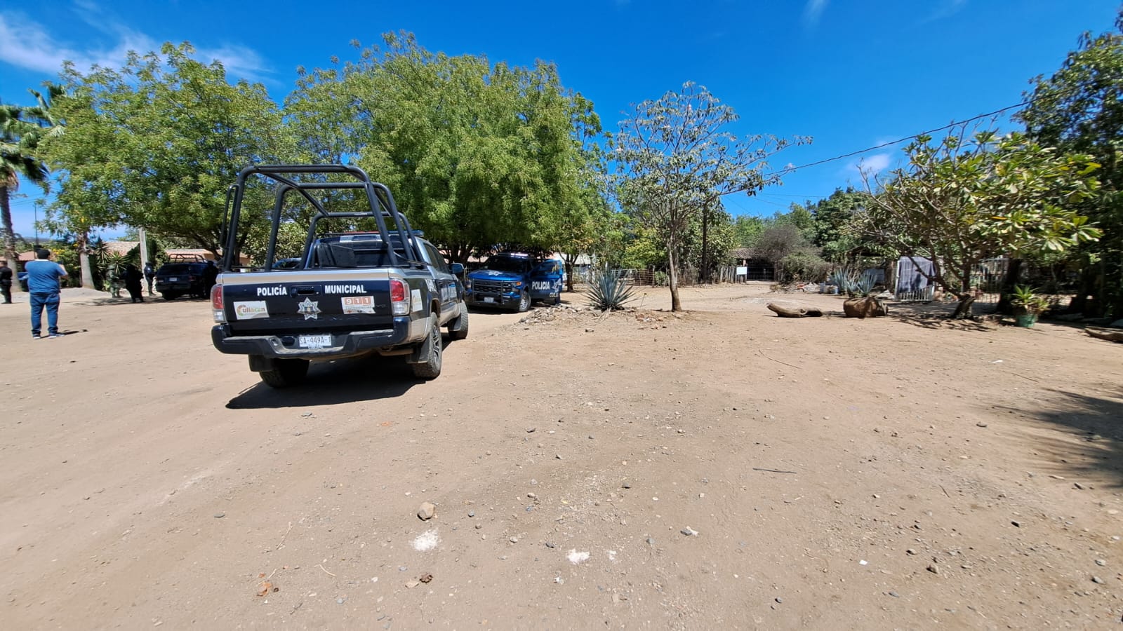 Patrullas de la policía en Culiacán