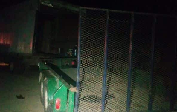 Remolque chocado en Guasave