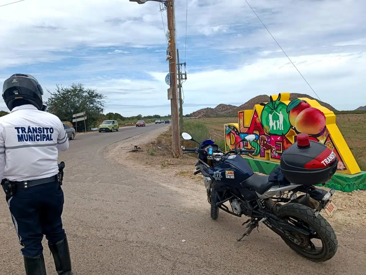 Policía vial en vigilancia